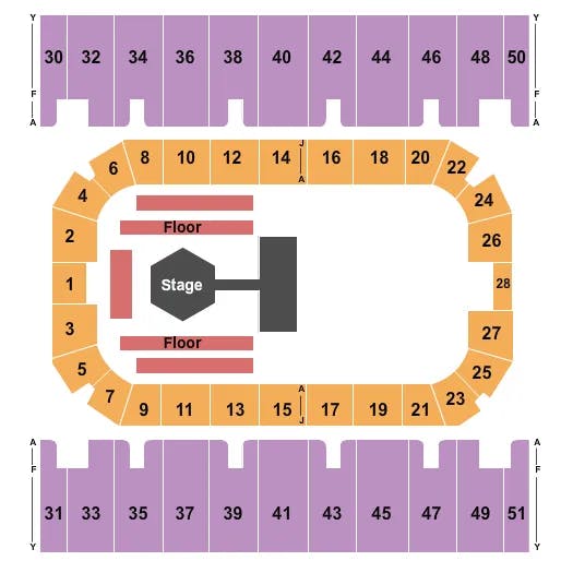  MMA Seating Map Seating Chart