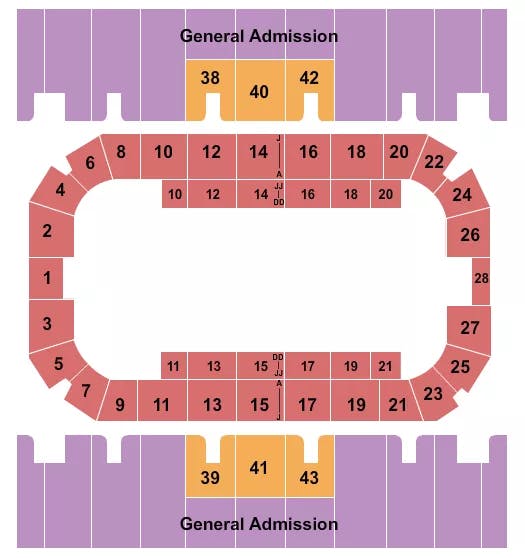  RODEO 3 Seating Map Seating Chart