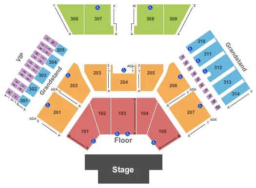  FULL RESERVED Seating Map Seating Chart