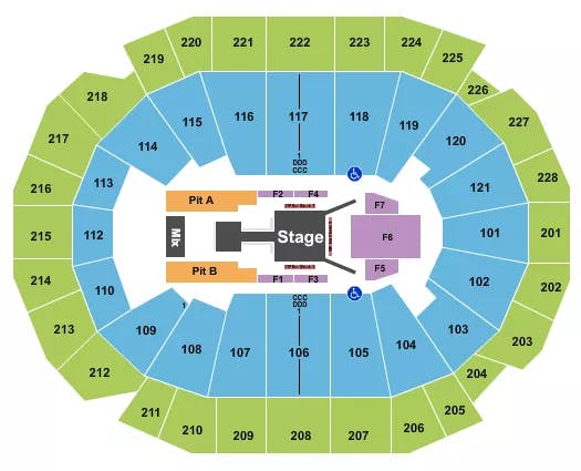  FUERZA REGIDA Seating Map Seating Chart