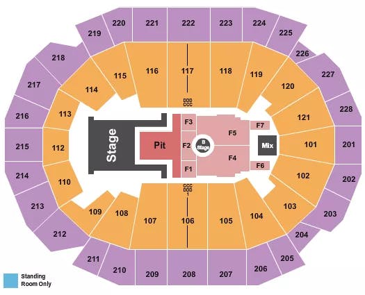  LIL BABY Seating Map Seating Chart