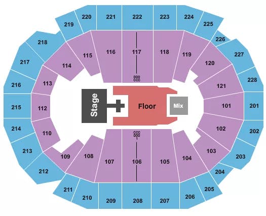  SUICIDEBOYS Seating Map Seating Chart