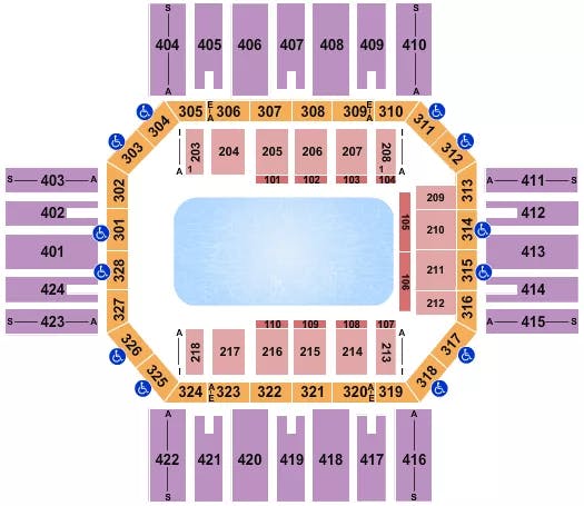  DISNEY ON ICE Seating Map Seating Chart