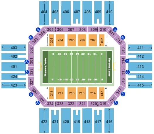  FOOTBALL Seating Map Seating Chart