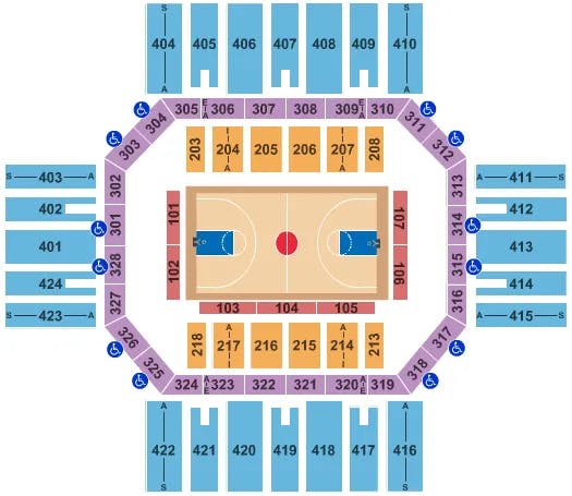  BASKETBALL Seating Map Seating Chart