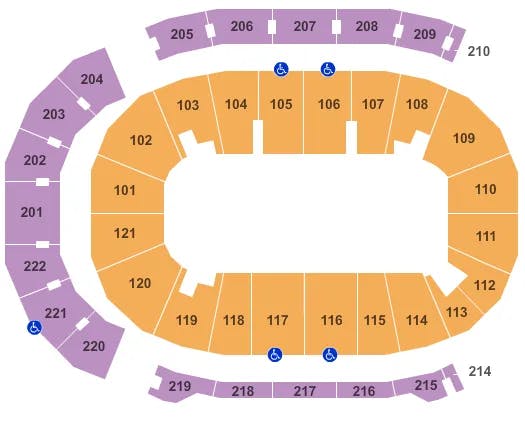 FORD CENTER IN OPEN FLOOR Seating Map Seating Chart