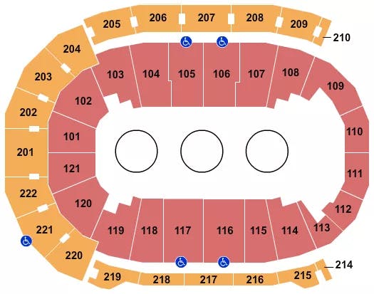 FORD CENTER IN CIRCUS Seating Map Seating Chart