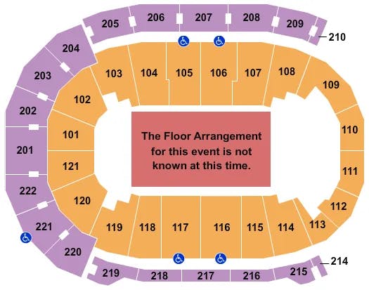 FORD CENTER IN GENERIC FLOOR Seating Map Seating Chart