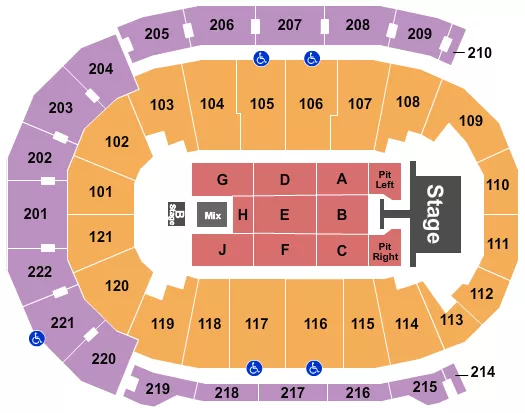 FORD CENTER IN LAINEY WILSON Seating Map Seating Chart