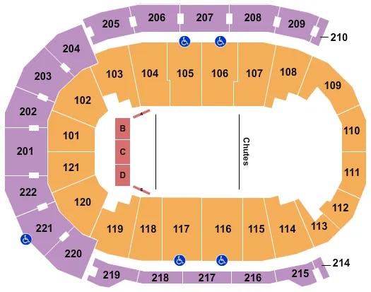 FORD CENTER IN PBR 2 Seating Map Seating Chart