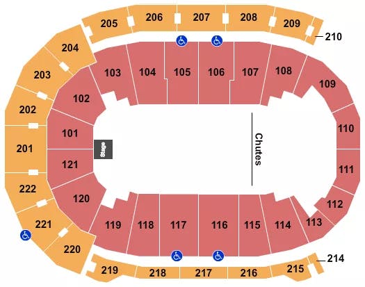 FORD CENTER IN PBR 3 Seating Map Seating Chart