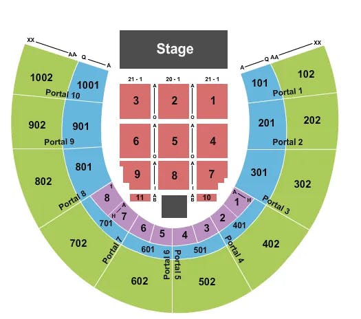  BOY GEORGE B 52S CULTURE CLUB Seating Map Seating Chart