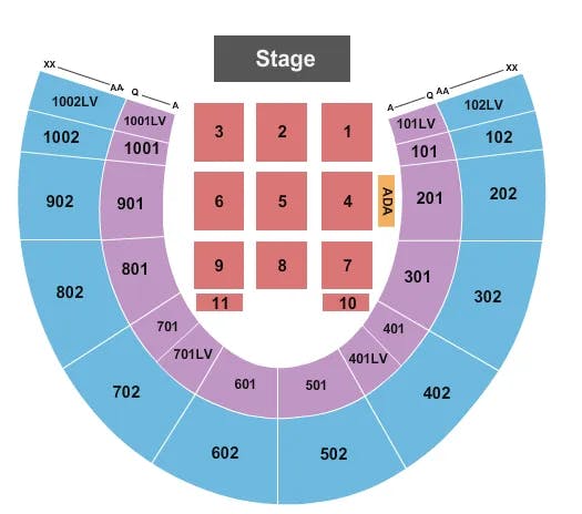  END STAGE 2 Seating Map Seating Chart