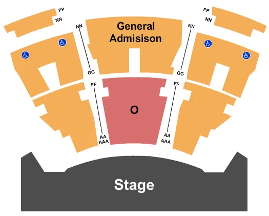  LEGEND IN CONCERT Seating Map Seating Chart