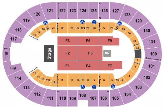  ENDSTAGE 4 Seating Map Seating Chart