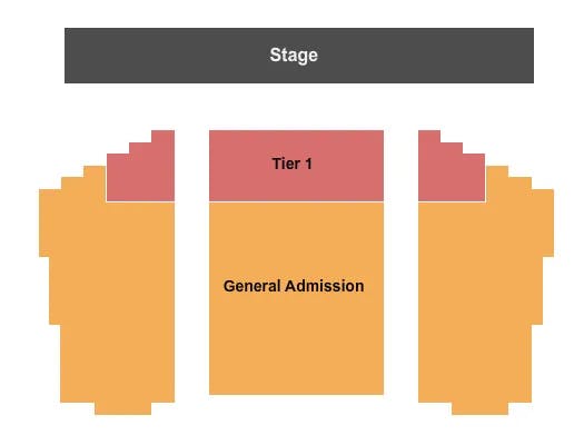 FREMONT THEATER CA TIER 1 GA Seating Map Seating Chart
