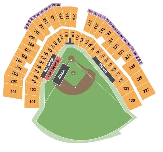  BERT KREISCHER Seating Map Seating Chart