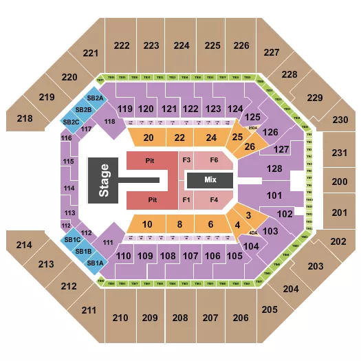  CIGARETTES AFTER SEX Seating Map Seating Chart