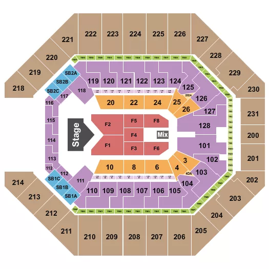  JELLY ROLL Seating Map Seating Chart