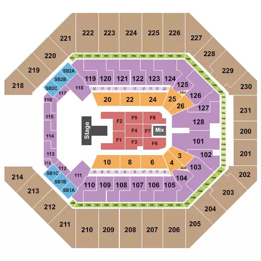  MAVERICK CITY MUSIC Seating Map Seating Chart