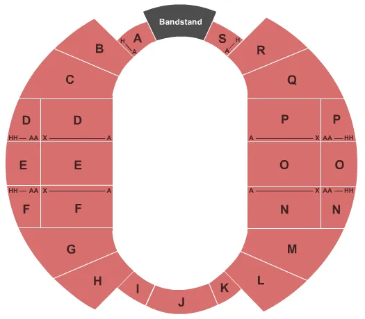  MONSTERJAM Seating Map Seating Chart