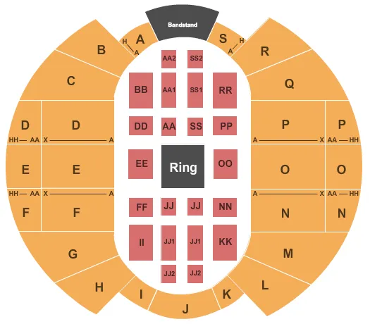  CENTER STAGE Seating Map Seating Chart