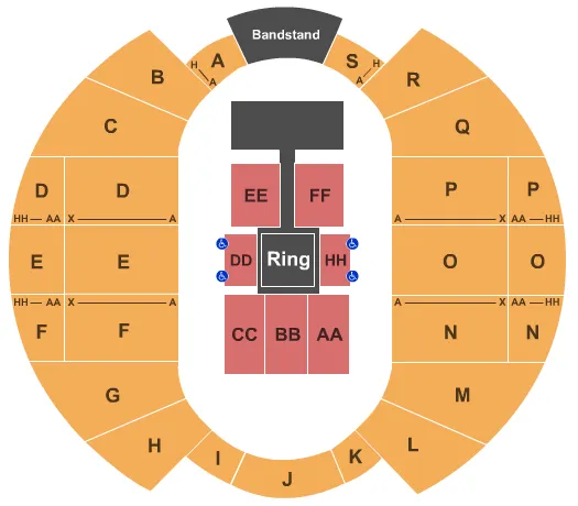 WWE Seating Map Seating Chart