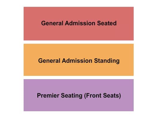  GA SEATED STANDING PREMIER Seating Map Seating Chart