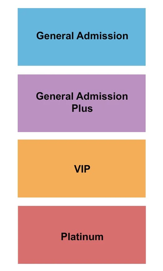  GA GA PLUS VIP PLATINUM Seating Map Seating Chart
