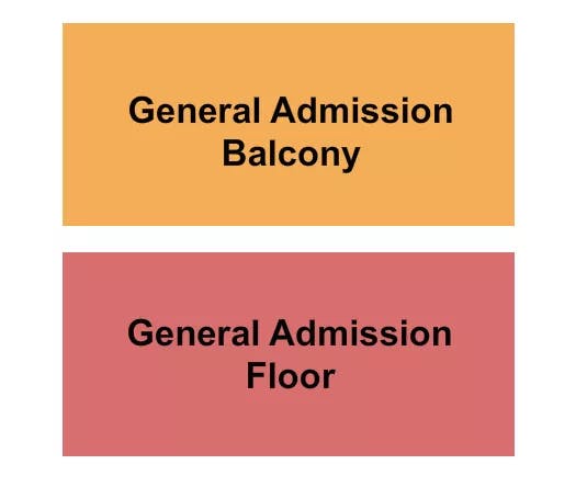 BOURBON THEATRE NE GA FLOOR GA BALC Seating Map Seating Chart
