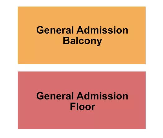  GA FLOOR GA BALC Seating Map Seating Chart