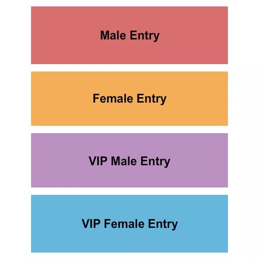  GA VIP MALE FEMALE Seating Map Seating Chart