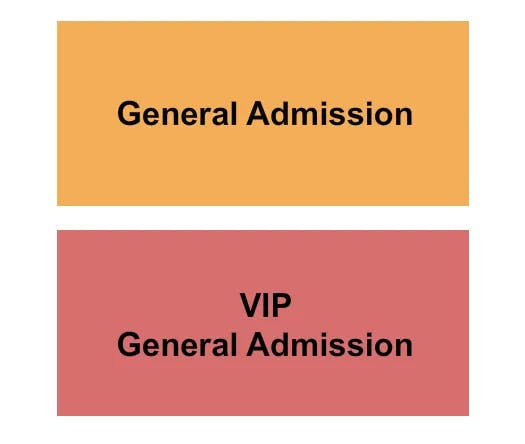 THE RITZ RALEIGH VIP GENERAL ADMISSION Seating Map Seating Chart