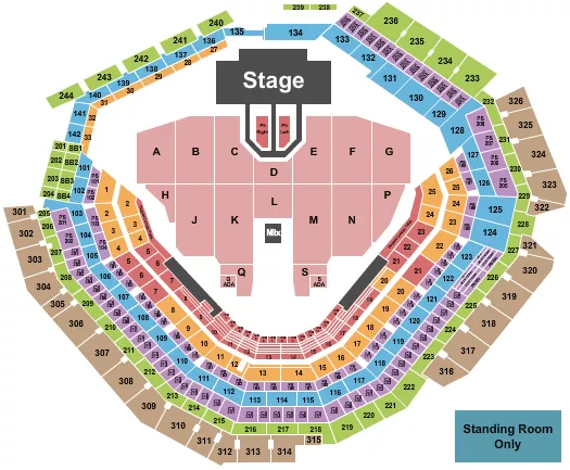  DEF LEPPARD Seating Map Seating Chart