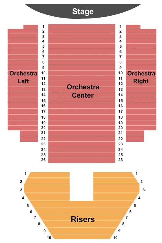 END STAGE Seating Map Seating Chart