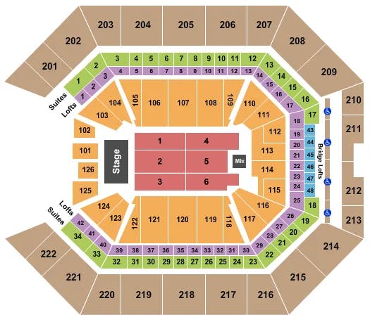  ENDSTAGE Seating Map Seating Chart