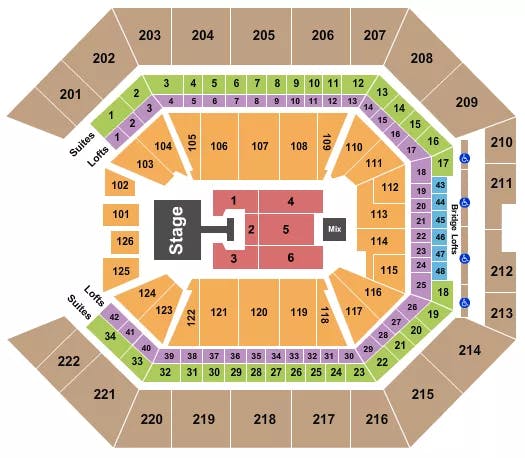  FUERZA REGIDA Seating Map Seating Chart