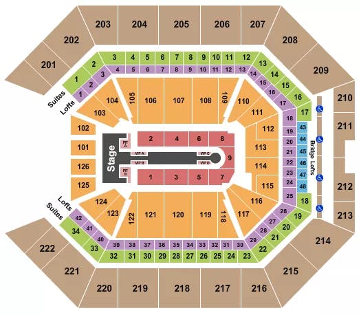  JENNIFER LOPEZ Seating Map Seating Chart