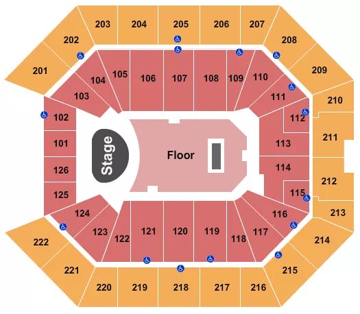  KACEY MUSGRAVES Seating Map Seating Chart