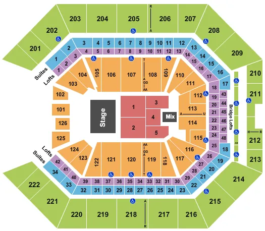  LOS TIGRES DEL NORTE Seating Map Seating Chart