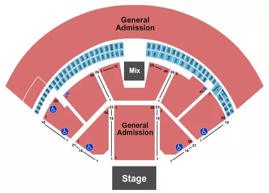  FULL GA Seating Map Seating Chart