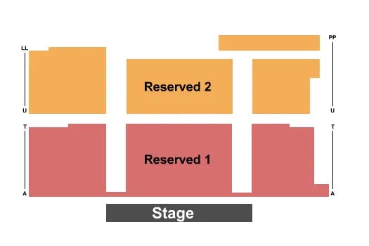  ENDSTAGE 3 Seating Map Seating Chart