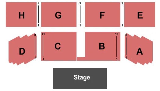  END STAGE Seating Map Seating Chart