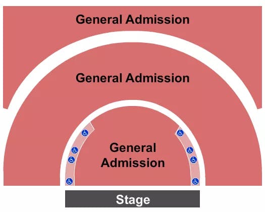 GREEK THEATRE UC BERKELEY ENDSTAGE GA ADA Seating Map Seating Chart