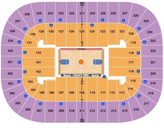  BASKETBALL ACC Seating Map Seating Chart