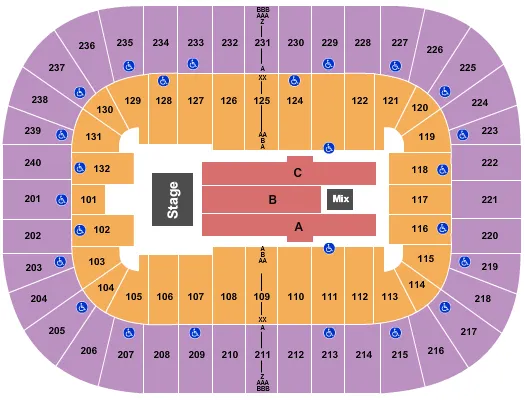  ENDSTAGE 3 Seating Map Seating Chart