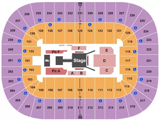  FUERZA REGIDA Seating Map Seating Chart