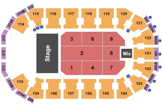  BABY SHARK LIVE Seating Map Seating Chart