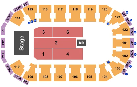  LOS ANGELES AZULES Seating Map Seating Chart