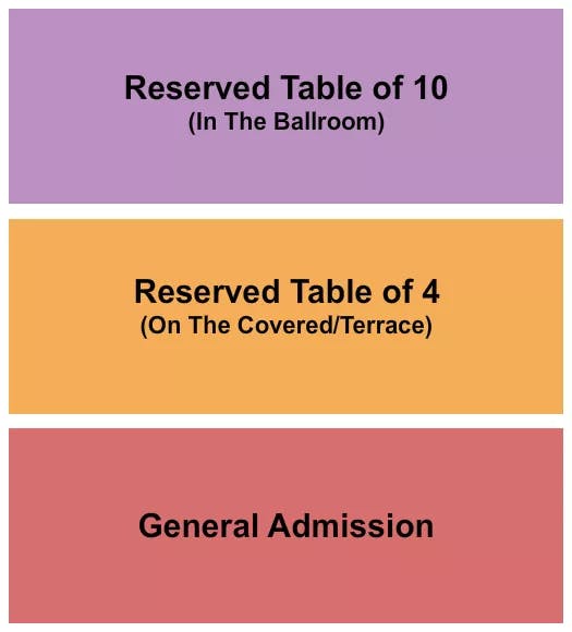  GA RESERVED TABLES Seating Map Seating Chart